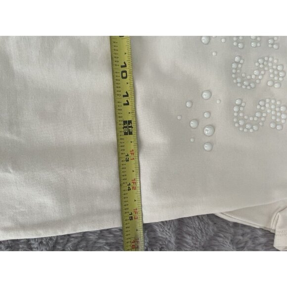 GUESS Los Angeles Women’s Slim Fit Logo TShirt M NWT Pearl Short Sleeve Y2K Styl - Picture 6 of 10